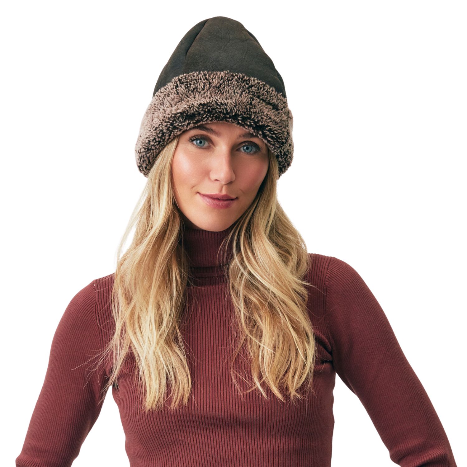 Sheepskin Beanie Brown Hurricane Deane (6)