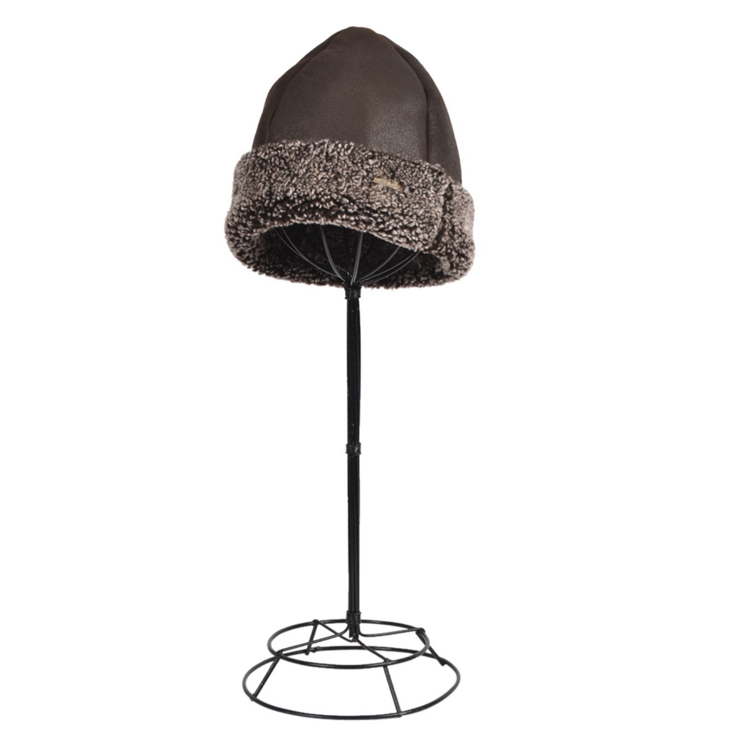 Sheepskin Beanie brown huricane deane