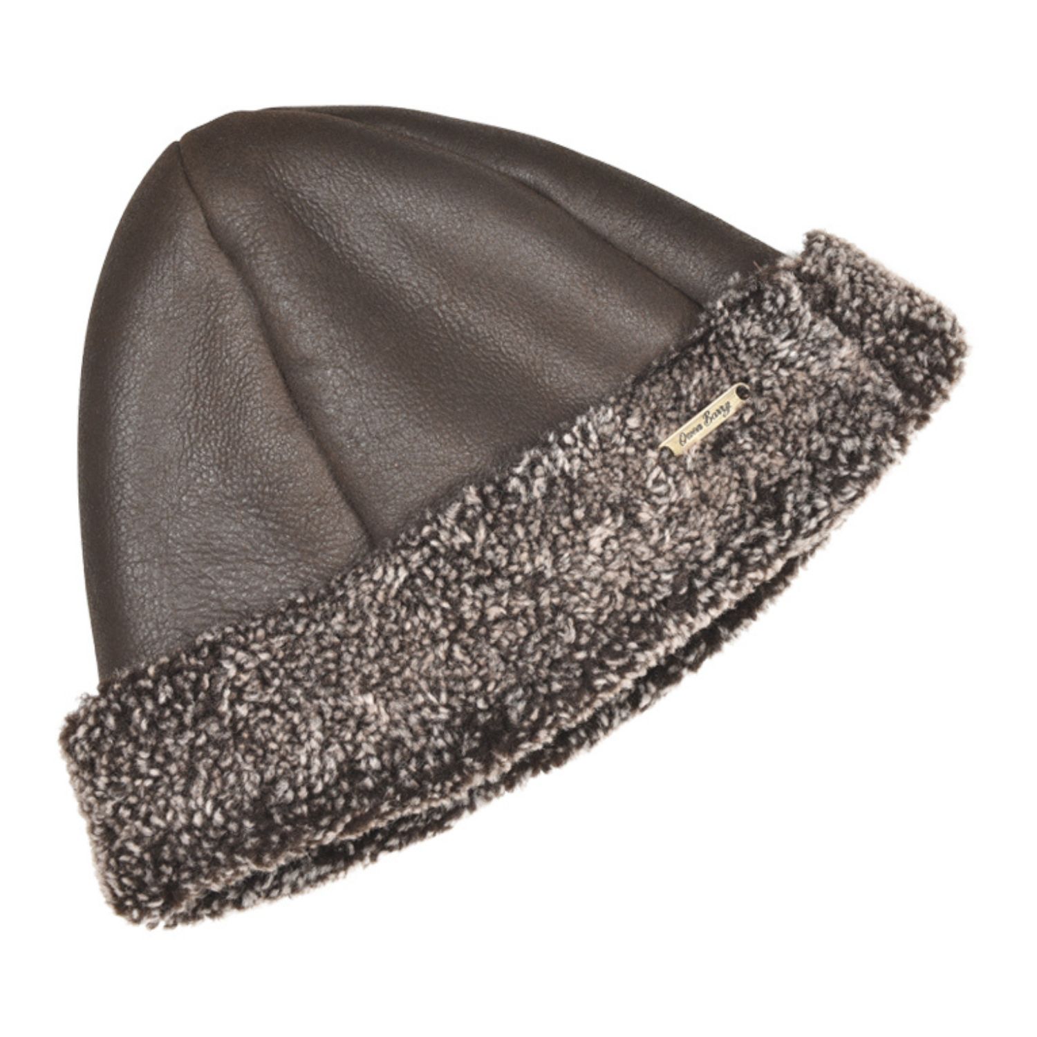 Sheepskin Beanie brown huricane deane