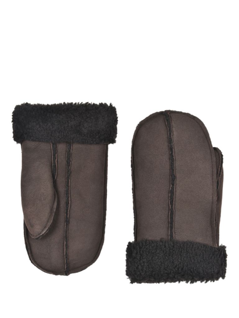 Sheepskin Mitten Ebony Brown M02 (1) Sheepskin-Mitten-Ebony-Brown-M02