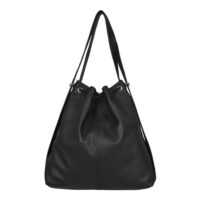 Cowhide Backpack Shoulder Chilli Drop Black Mathilde