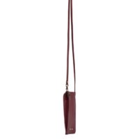 Leather Mobile Bag Malbec Red Toni