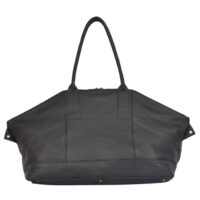 Leather Overnighter Black Nevis (4)