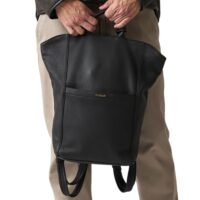 Leather Rucksack Black Snowdon