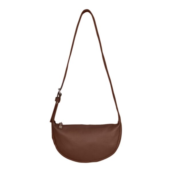 Leather crossbody Cocoa Brown Dominic