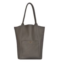 Leather tote bag Exmoor Khaki green