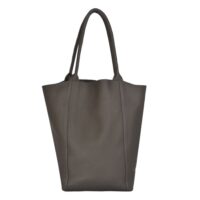 Leather tote bag Exmoor Khaki green