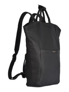 Leather Rucksack Black Snowdon