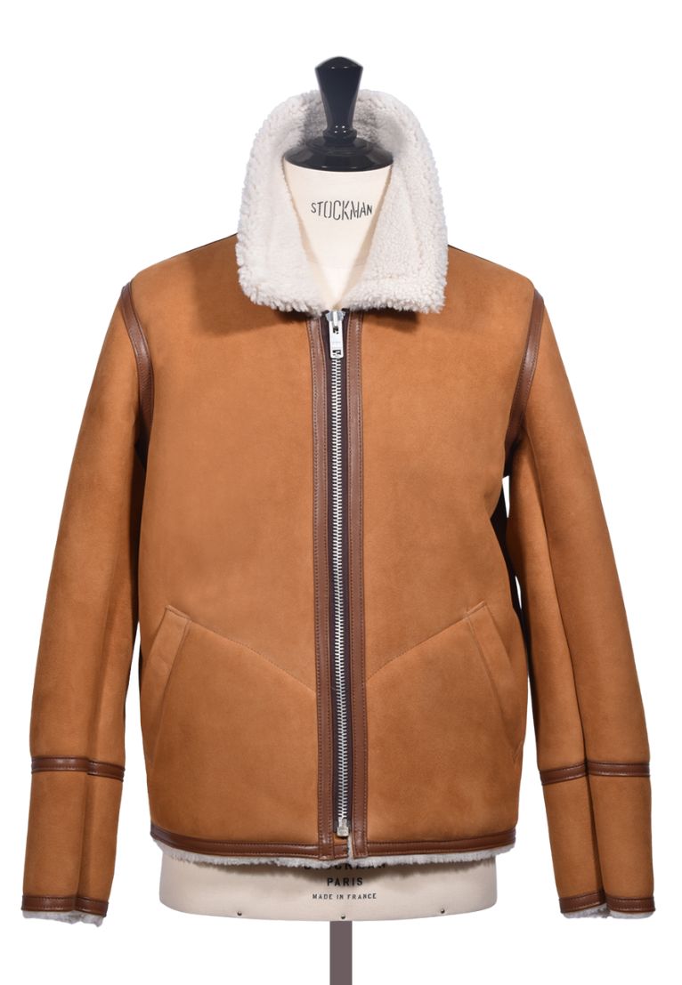 Sheepskin Jacket Brandy Cream Wilson by Owen Barry Owen Barry