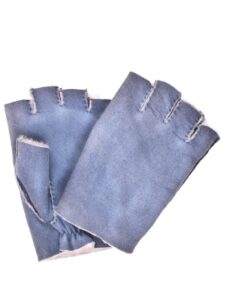 Mens-Sheepskin-Glove-Jeans-Blue-Fingerless