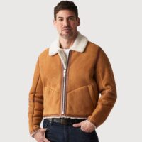Owen-Barry-Wilson (2) Sheepskin Jacket Brandy Cream Wilson