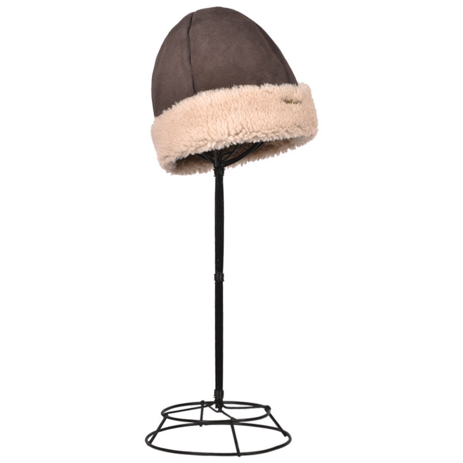 Sheepskin Beanie Kimbo Cream Brown Deane