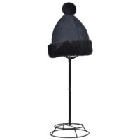 Sheepskin Beanie with Pom Navy Blue Kirby