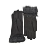 Sheepskin Gloves Toscana Trim Black