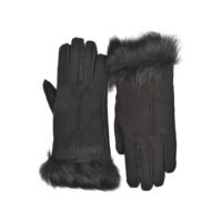 Sheepskin Gloves Toscana Trim Black