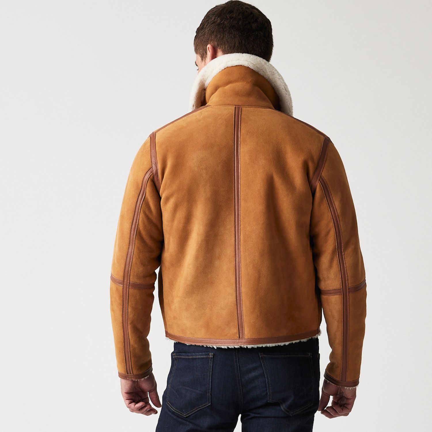 Sheepskin Jacket Brandy Cream Wilson (1) Sheepskin Jacket Brandy Cream Wilson