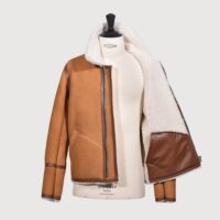 Sheepskin Jacket Brandy Cream Wilson (2) Sheepskin Jacket Brandy Cream Wilson (3)