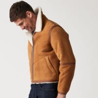 Sheepskin Jacket Brandy Cream Wilson (2) Sheepskin Jacket Brandy Cream Wilson