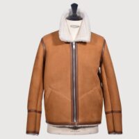 Sheepskin Jacket Brandy Cream Wilson (3) Sheepskin Jacket Brandy Cream Wilson (3)
