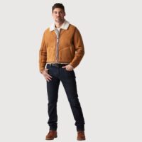 Sheepskin Jacket Brandy Cream Wilson (7) Sheepskin Jacket Brandy Cream Wilson (6)