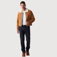 Sheepskin Jacket Brandy Cream Wilson (8) Sheepskin Jacket Brandy Cream Wilson