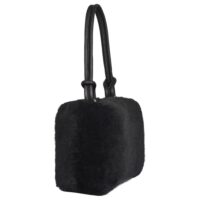 Sheepskin Shoulder Bag Black Hooper