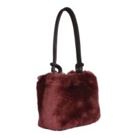 Sheepskin Shoulder Bag Burgadury Hooper (1) Sheepskin Shoulder Bag Burgundy Hooper