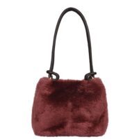 Sheepskin Shoulder Bag Burgadury Hooper (3) Sheepskin Shoulder Bag Burgundy Hooper