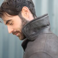 Sheepskin coat Cromita Grey Adam