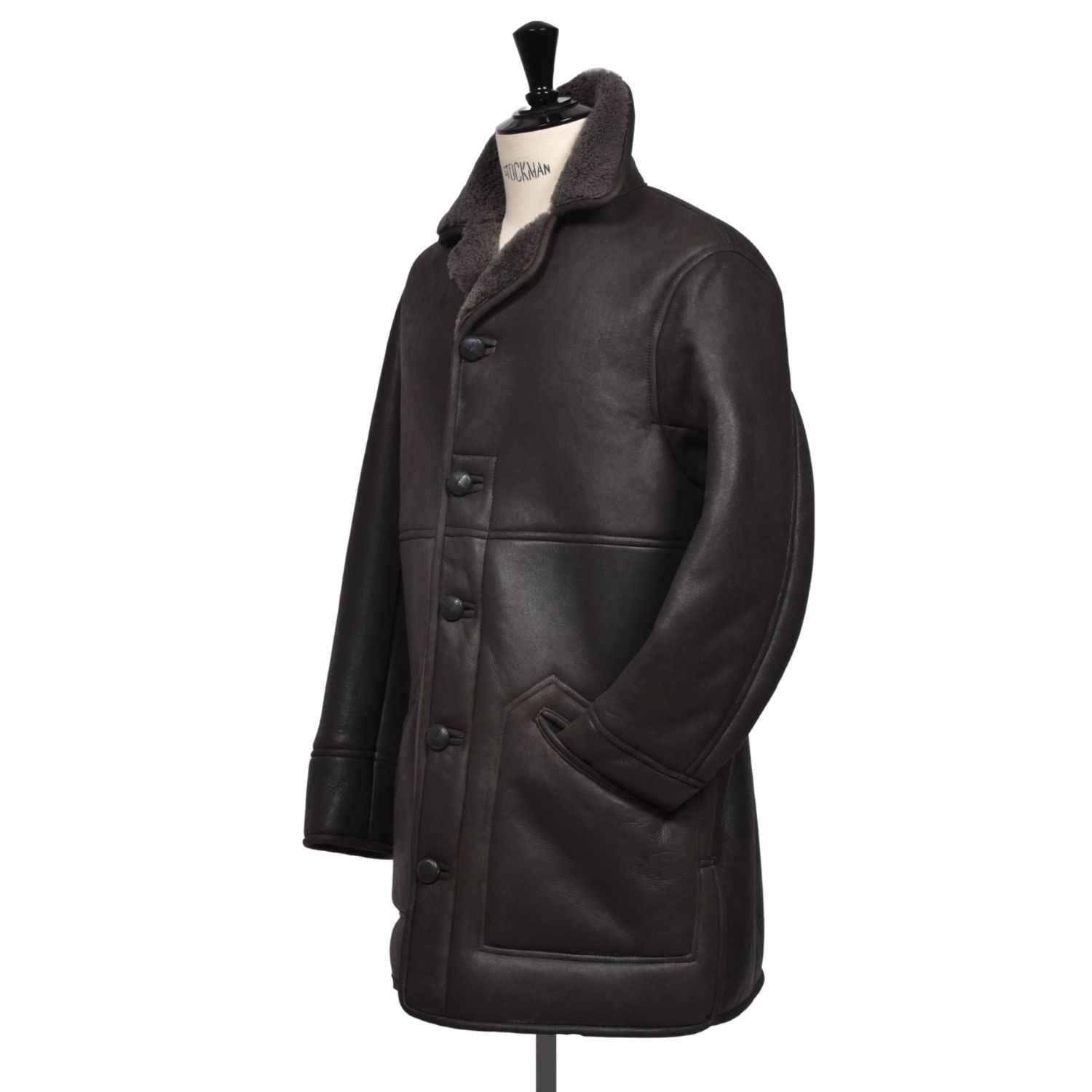 Sheepskin Coat Cromita Grey Napalan Adam