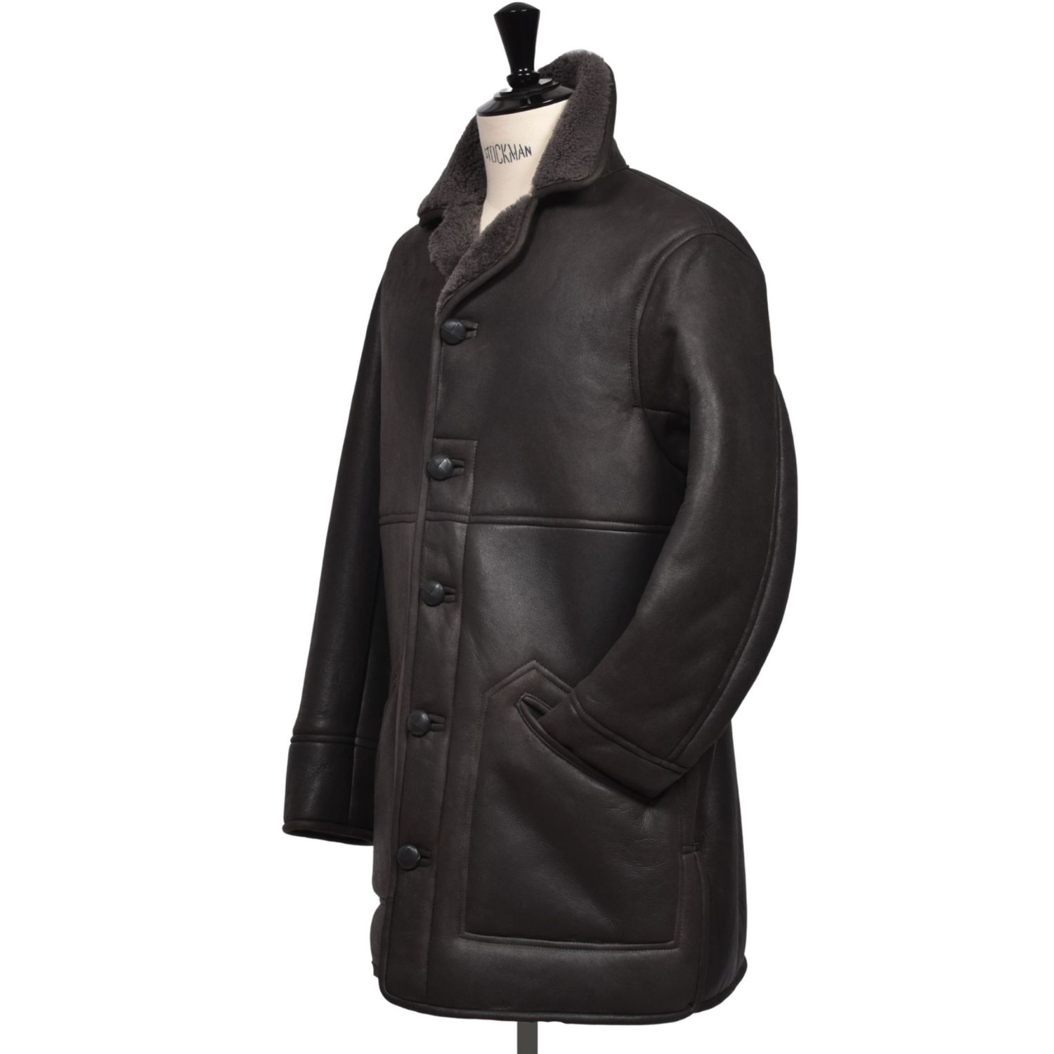 Sheepskin Coat Cromita Grey Napalan Adam
