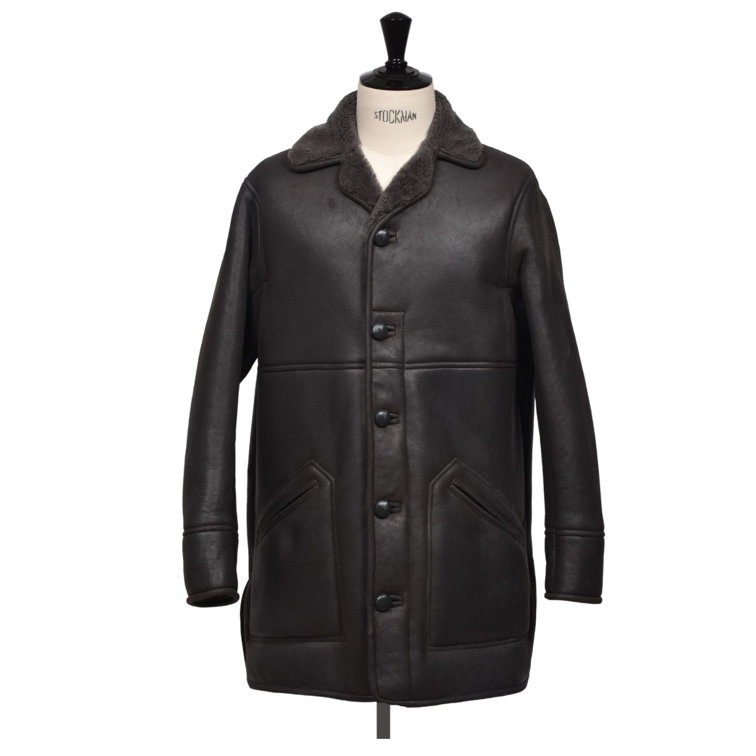 Sheepskin Coat Cromita Grey Napalan Adam