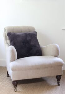 Sheepskin Cushion 50x50 Gunmetal Grey British Luxe