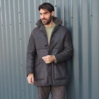 Sheepskin coat Cromita Grey Adam