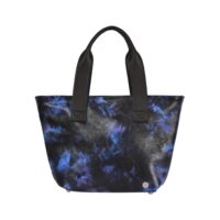 Leather Grab Bag Galaxy Blue Black Newman