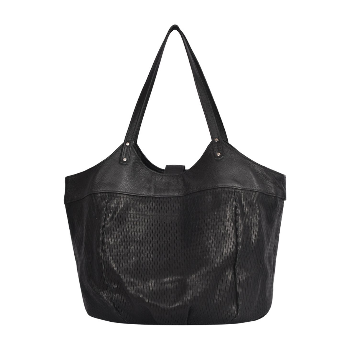 Leather Shoulder Bag Black Lucy Leather Lorde (5)