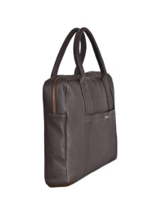 Leather Laptop bag Earth Brown Hewitt