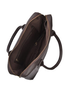 Leather Laptop bag Earth Brown Hewitt