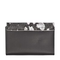 Cowhide Purse marble Acido Black Vermont Small