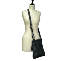 LEATHER CROSSBODY BAG OTTO BLACK (2) LEATHER CROSSBODY BAG OTTO BLACK (3)