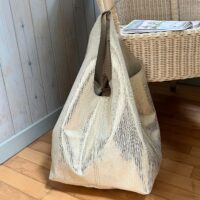 Leather shoulder bag Comet Tails Metallic Paris