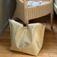 Leather shoulder bag Comet Tails Metallic Paris