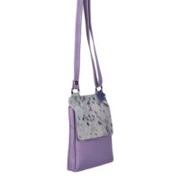 Cowhide Crossbody Summer Reptile Lavender - Flora (2)