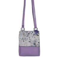 Cowhide Crossbody Summer Reptile Lavender - Flora (2)
