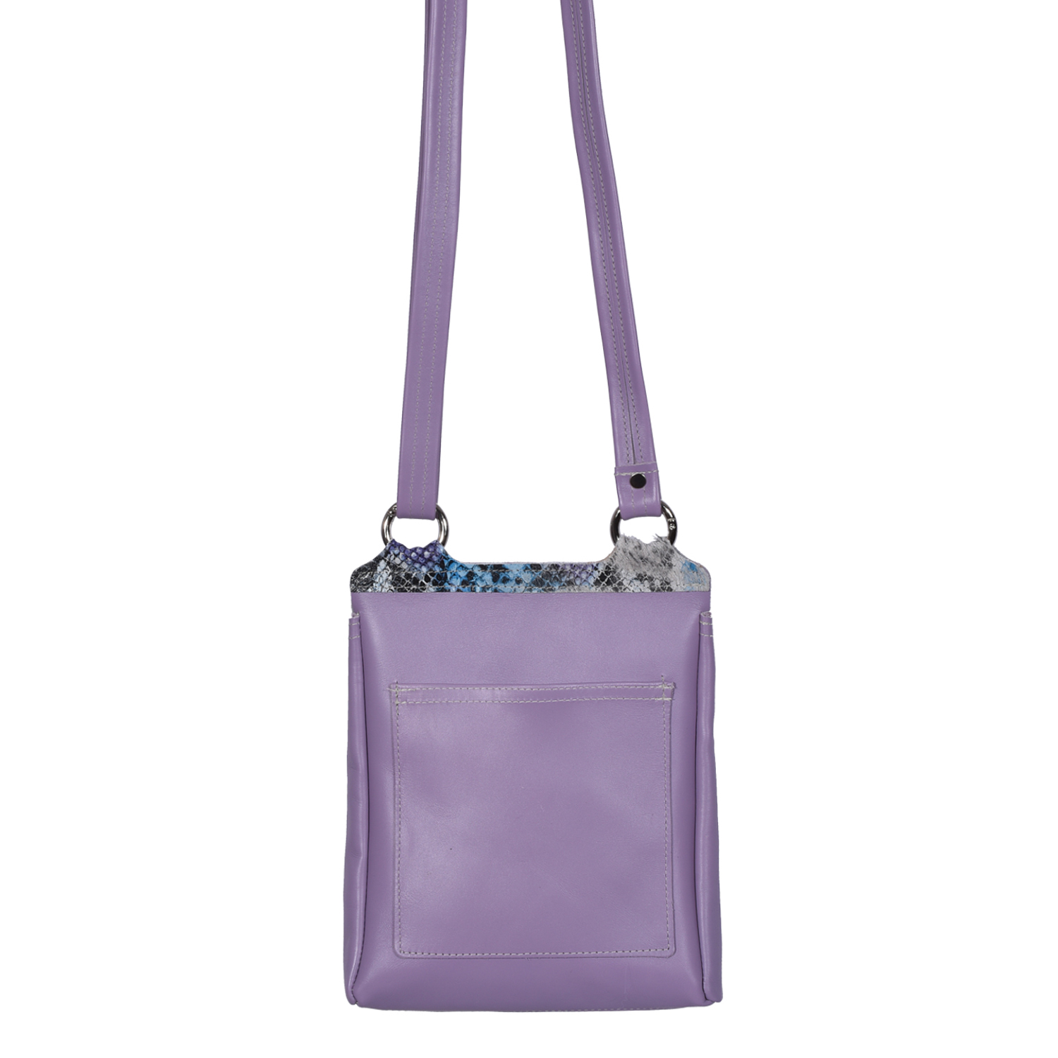 Cowhide Crossbody Summer Reptile Lavender - Flora (2)