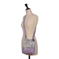 Cowhide Crossbody Summer Reptile Lavender - Flora (2)