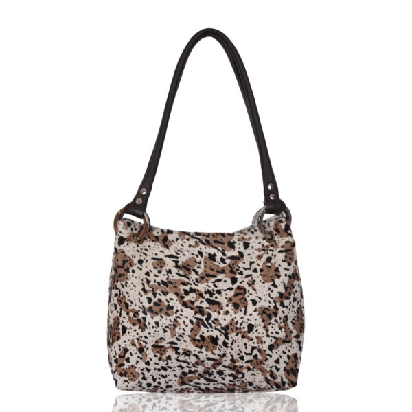 Cowhide shoulder bag boot fleck pepsi (3)