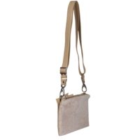 Sheepskin Crossbody Clutch Pale Cream Grenn (1)