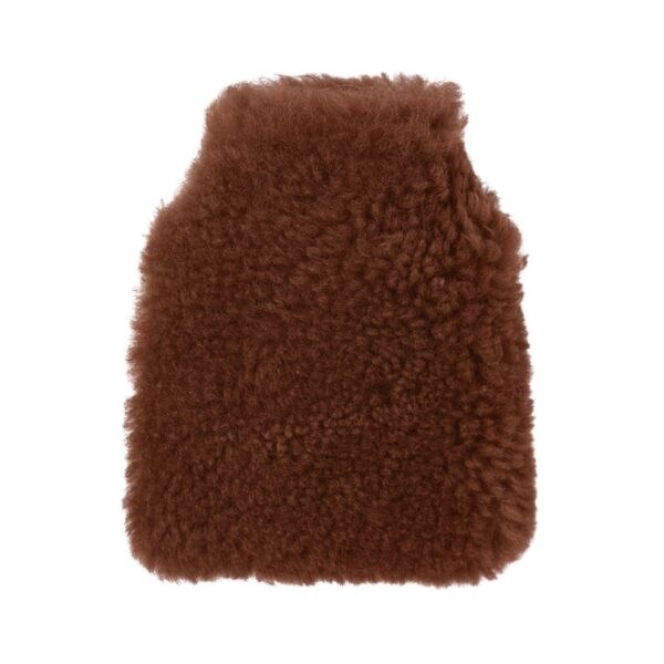 Sheepskin Hot Water Bottle Cover 0.2L Rust Swedish Brown (2)