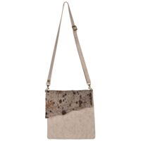 Stevie-Montana-Cowhide crossbody bag-on-Canvas-Leather-by-Owen-Barry